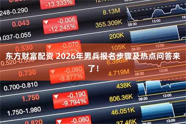 东方财富配资 2026年男兵报名步骤及热点问答来了！