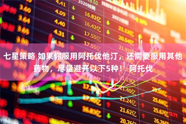 七星策略 如果你服用阿托伐他汀，还需要服用其他药物，尽量避开以下5种！ 阿托伐